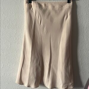 Giorgio Armani 100% Silk Knee-Length Skirt, bone color, old money 38 size, USA